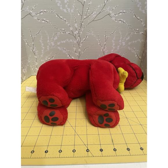 Vintage 2003 Kohls Cares Clifford the Big Red Dog 13” Plush Stuffed Animal Bone - Picture 5 of 9